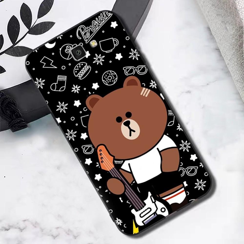 Korea Cute L-Line F-Friends B-Brown Phone Case For Samsung S 9 10 20 21 22 23 30 23plus lite Ultra FE S10lite Fundas