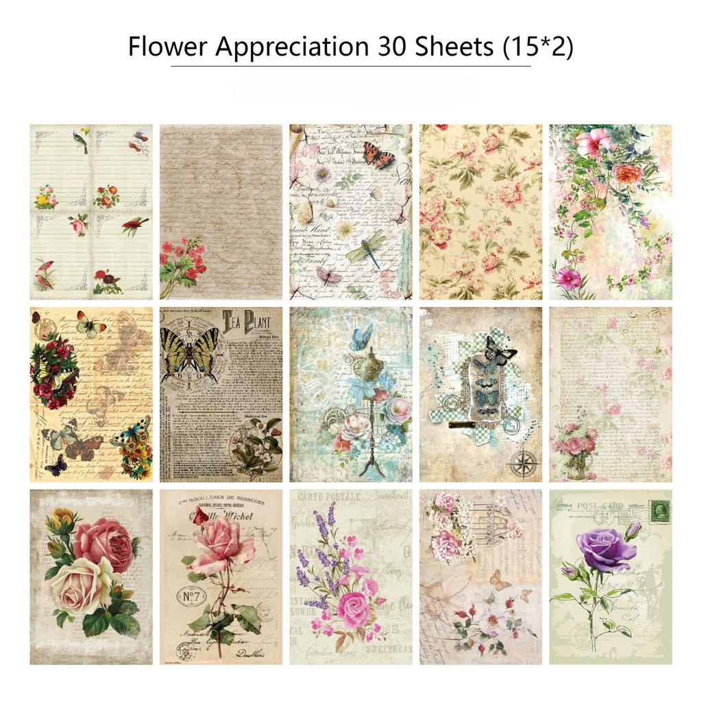 30 листов/набор Ретро-стиль Ins Дневник Газета Декор Наклейки Скрапбукинг Журнал Наклейки Kawaii DIY Блокнот Канцелярские Наклейки