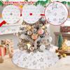 Christmas Small Tree Skirt Decoration Desktop Gold And Plush