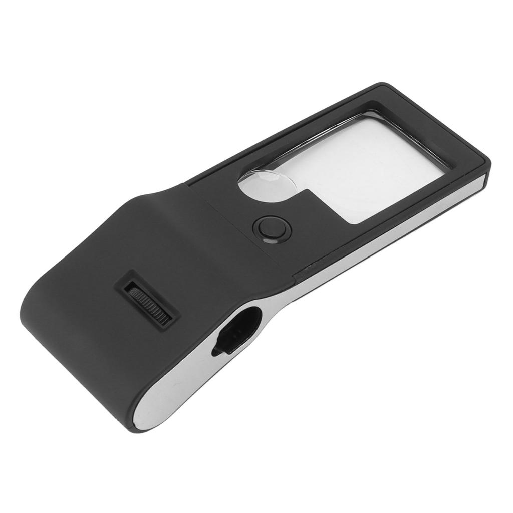 LED Lighted Magnifier 3X 10X 55X Portable Aspheric Magnifier High Bright UV Detection Magnifying Glass