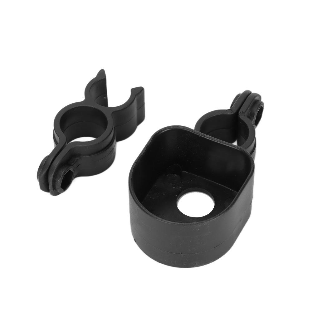 Black Walking Stick Rack ABS Crutch Holder for Wheelchairs Electric Scooters