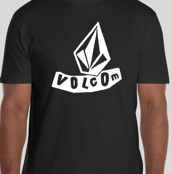 Volcom Мужская Женская Хлопковая Футболка Роскошный Бренд Мода Большой Размер Топ Повседневная С Коротким Рукавом Уличная Одежда Классический Принт Свободная Футболка 2025
