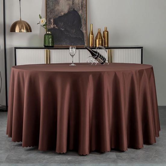 Полиэстеровая скатерть Элегантная однотонная тканевая скатерть Декоративная скатерть