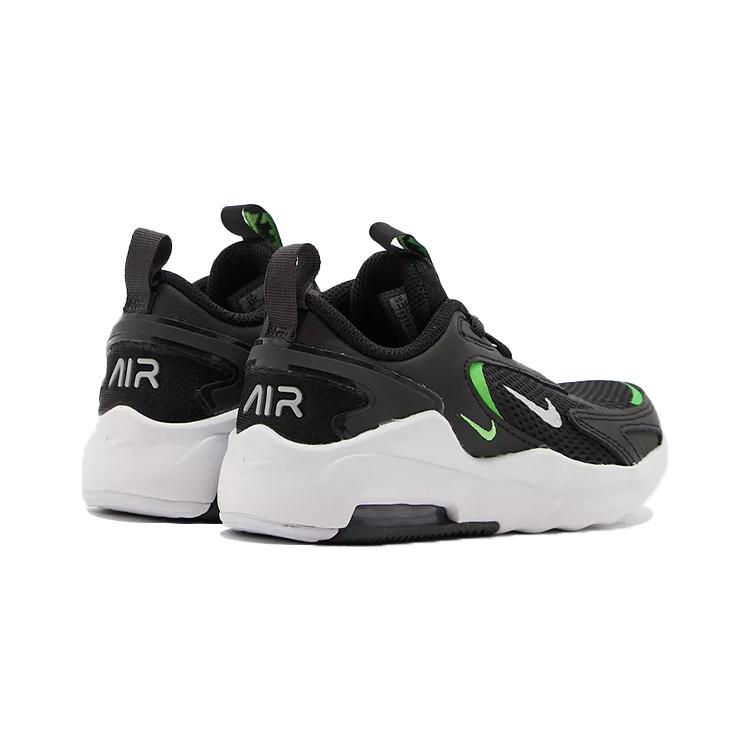 Nike Кроссовки Air Max Bolt Спортивные Низкие Беговые Черно-Зеленые Детские Возраст 3-7 Лет CW1627-006