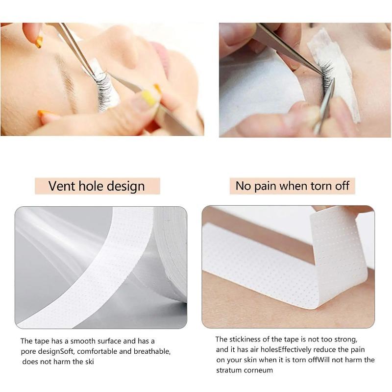 1.25cm*9m 2/3/1 Rolls Japanese Insulating Tape for Eyelash Extension Lint Free Under Eye Pads Breathable Non-woven Tape Paper Eyelash Patch