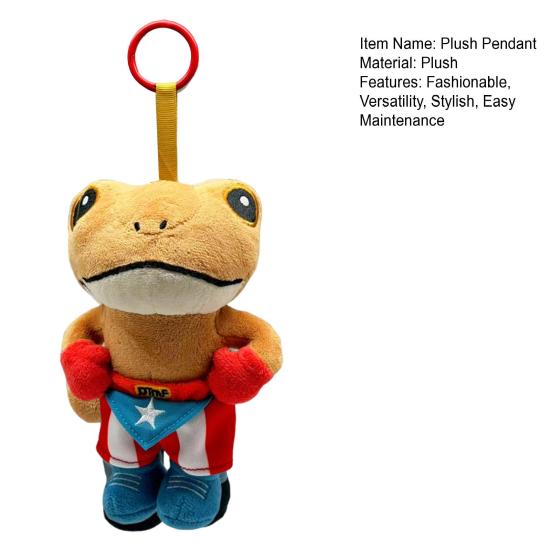 Plush Keychain Toy Soft Stuffed Animal with Clip Cute Collectible Doll for Bags Phone Eye-catching Key Accessory