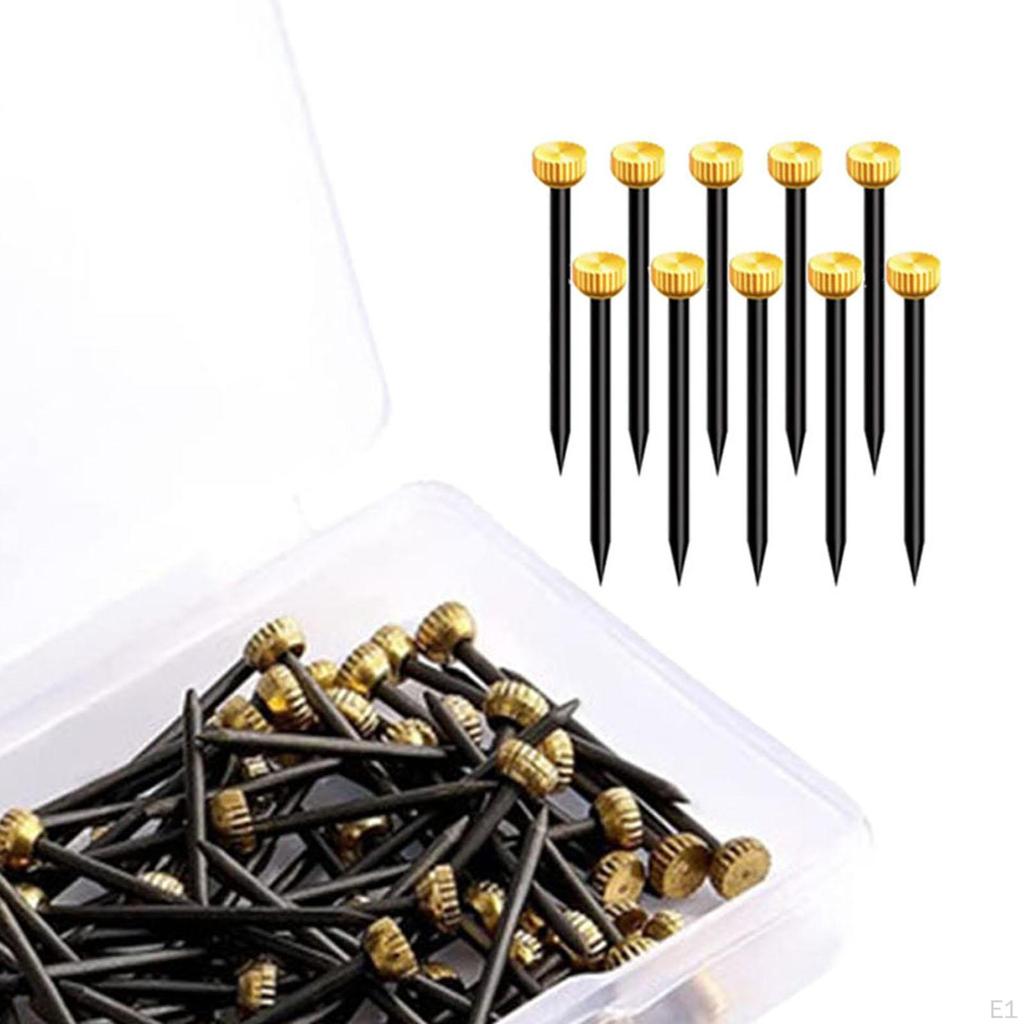 90 шт. гвоздей для подвешивания картин, настенные гвозди для конюшни с ящиком для хранения, фурнитура