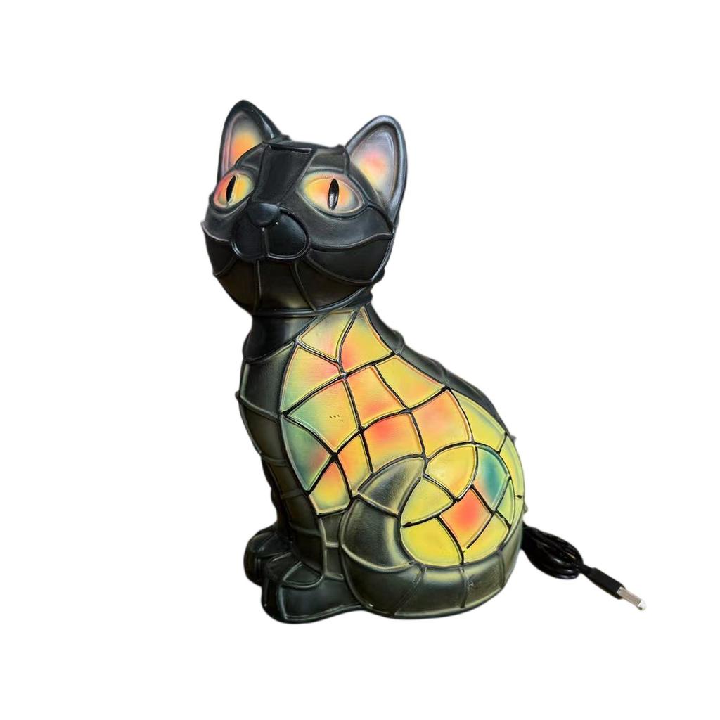 Ночной светильник Dog Series Art, французская лампа, лампа Corgi, настольный ночник с витражной смолой, светодиодный столик для милых питомцев, винтажный декор для дома в виде животных