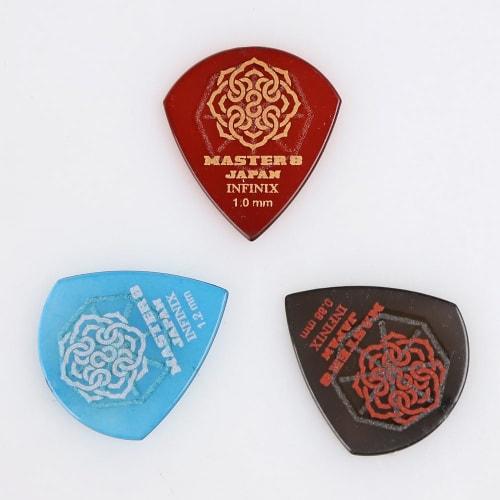 MASTER 8 JAPAN IFS-TD080 INFINIX TEARDROP HARDGRIP 0.8mm Guitar Picks X 10