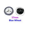 57mm car aluminum hood emblem front badge modification accessories suitable for Mercedes Benz AMG A B C E G W212 W213 W214