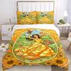 3pcs Princess Belle Quilt Set - Soft and Comfortable Bedroom, Guest Room and Dorm Decor Bedding Set 1 Quilt Cover + 2 Pillowcases.B074