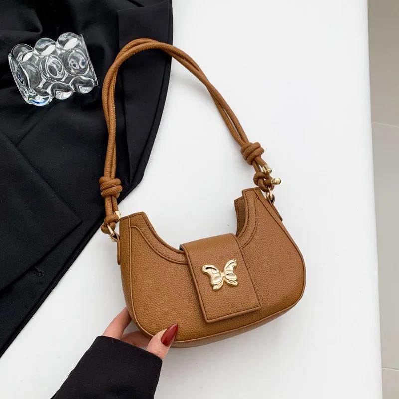 Женская сумка через плечо Tide of Personality, нишевый дизайн, иностранная бабочка, популярная, монохромная, новая