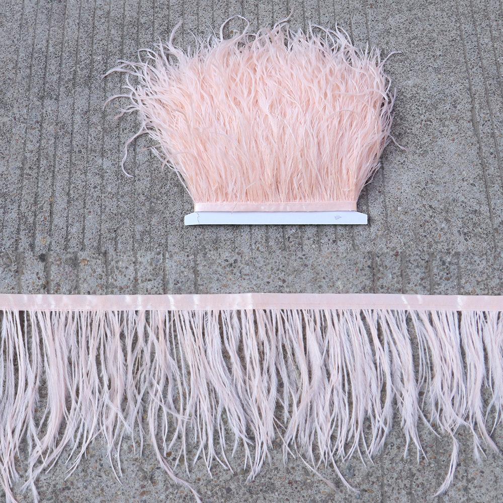 Thickened Encryption Ostrich Hair Cloth Edge 10-15Cm Feather Clothing Skirt Accessories