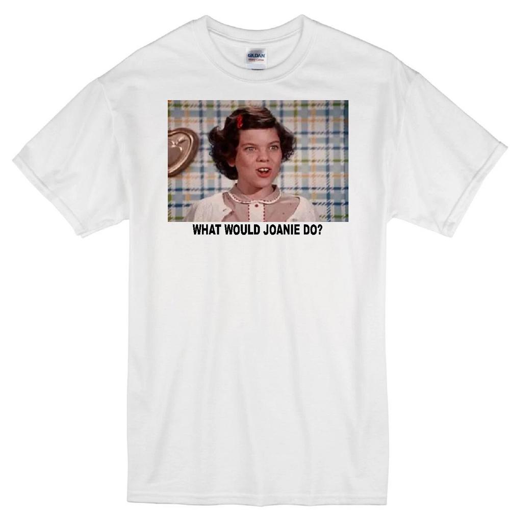 JOANIE CUNNINGHAM WWD? HAPPY DAYS ERIN MORAN 70'S TV WHITE T-shirt