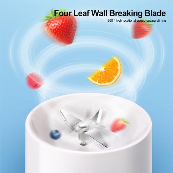 Портативный блендер для коктейлей и смузи, перезаряжаемая соковыжималка объемом 420 мл, бытовая электрическая соковыжималка, беспроводной блендер для смузи