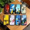 Мультяшный чехол I-Invincible для Samsung Galaxy A73, A72, A71, A70, A53, A52, A51, Мягкий силиконовый черный чехол