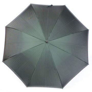 Luxury Long Umbrella Plain Striped GREEN Makita a Umbrella Manufacturer with a History of Over 140 Years Since the Edo Luxury Umbrella Koshu-ori Men's