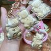 999 Pure Gold Lucky Cat Money Tree Keychain: Charming Cartoon Bag Pendant Gift for Girlfriend or Best Friend