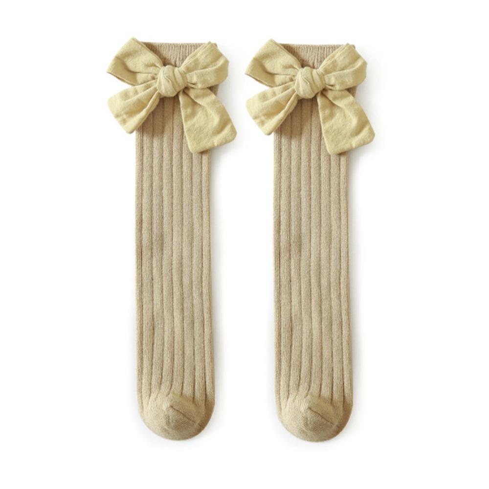 Big Bow Long Tube Socks High Elasticity Children'S Socks Cute Baby Over-The-Knee Socks For Girls