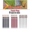 10PCS New Aluminium Alloy Tent Peg Nail Stakes with Rope