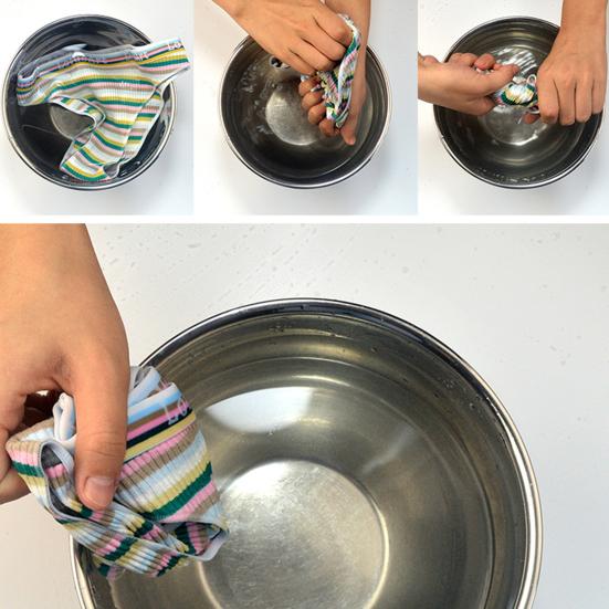 Lady Underpants Breathable Contrast Color Stripe Print Ribbing Textures Lady Underwear