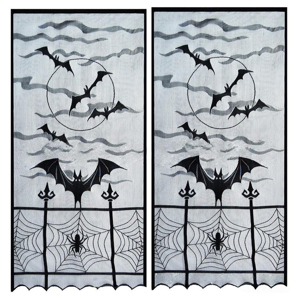 Halloween Tablecloth and Light Covers Set For Dining Table Mantels Holiday Decorations Washable Table Runner Lampshade