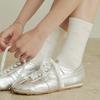 ADAUL Ribbon pattern cloud charm socks - 3color