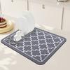 Коврик для сушки посуды Большой абсорбирующий коврик для сушки посуды для кухонной стойки Многофункциональный кофе-ванная комната