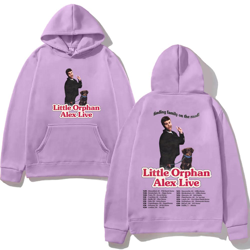 Alex Warren-2026 European Arena Tour Hoodie Casual High Quality Cartoon Print Sweatshirt with Hooded Fleece Comfortable Hoody