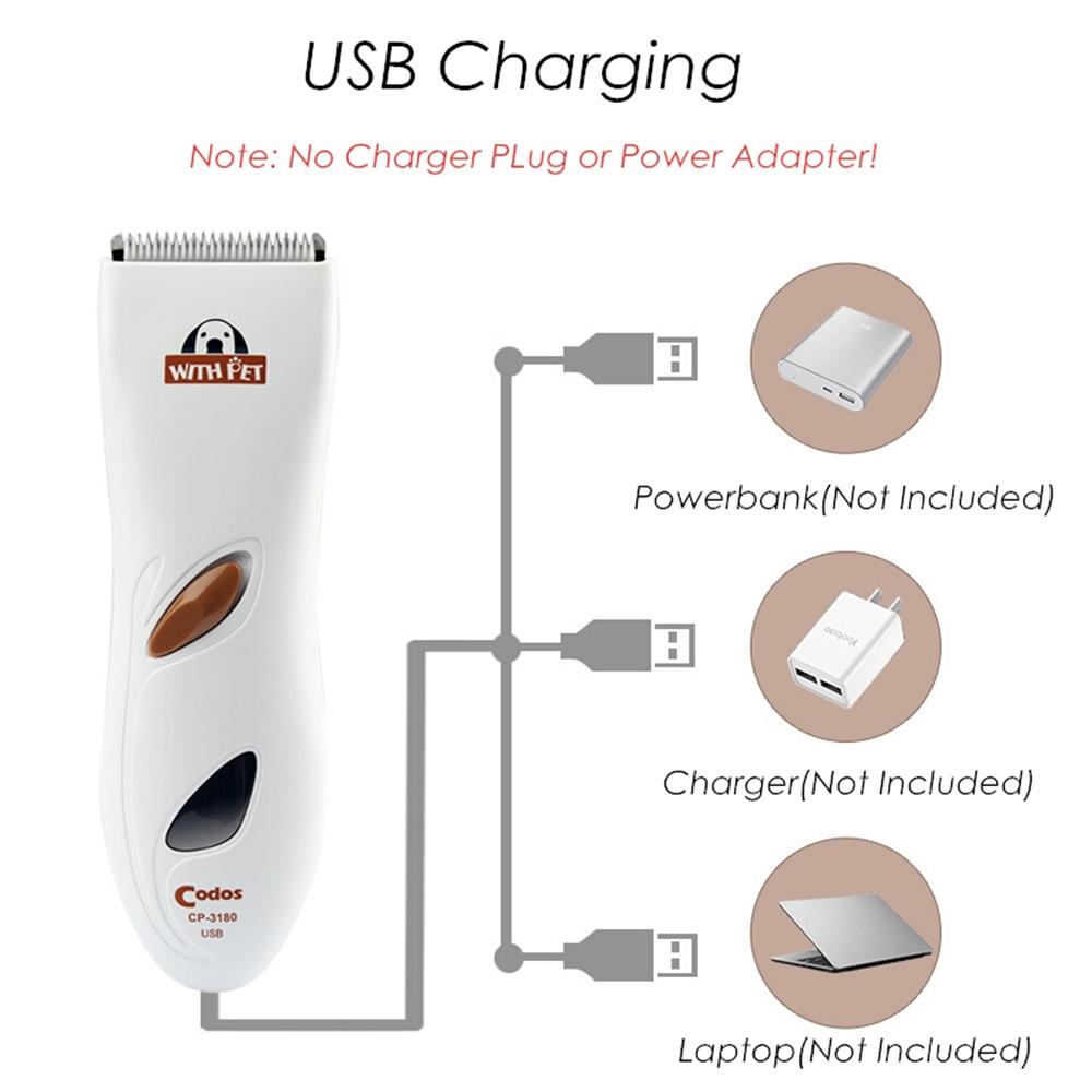 Codos CP-3180 Profional Dog H Trimmer Pet Clipper Rechargeable Electric Pet Trimmer Dog Groomg Clipper Hcut He