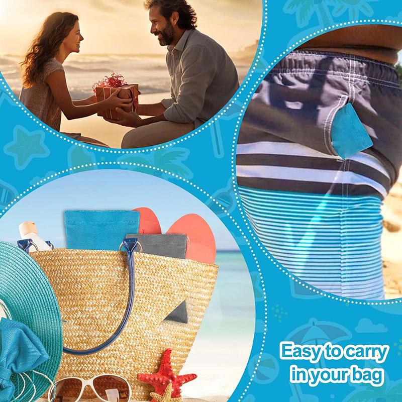 1PC small summer sand remover is suitable for beach sand removal bag powder bag sand removal beach vacation travel camping