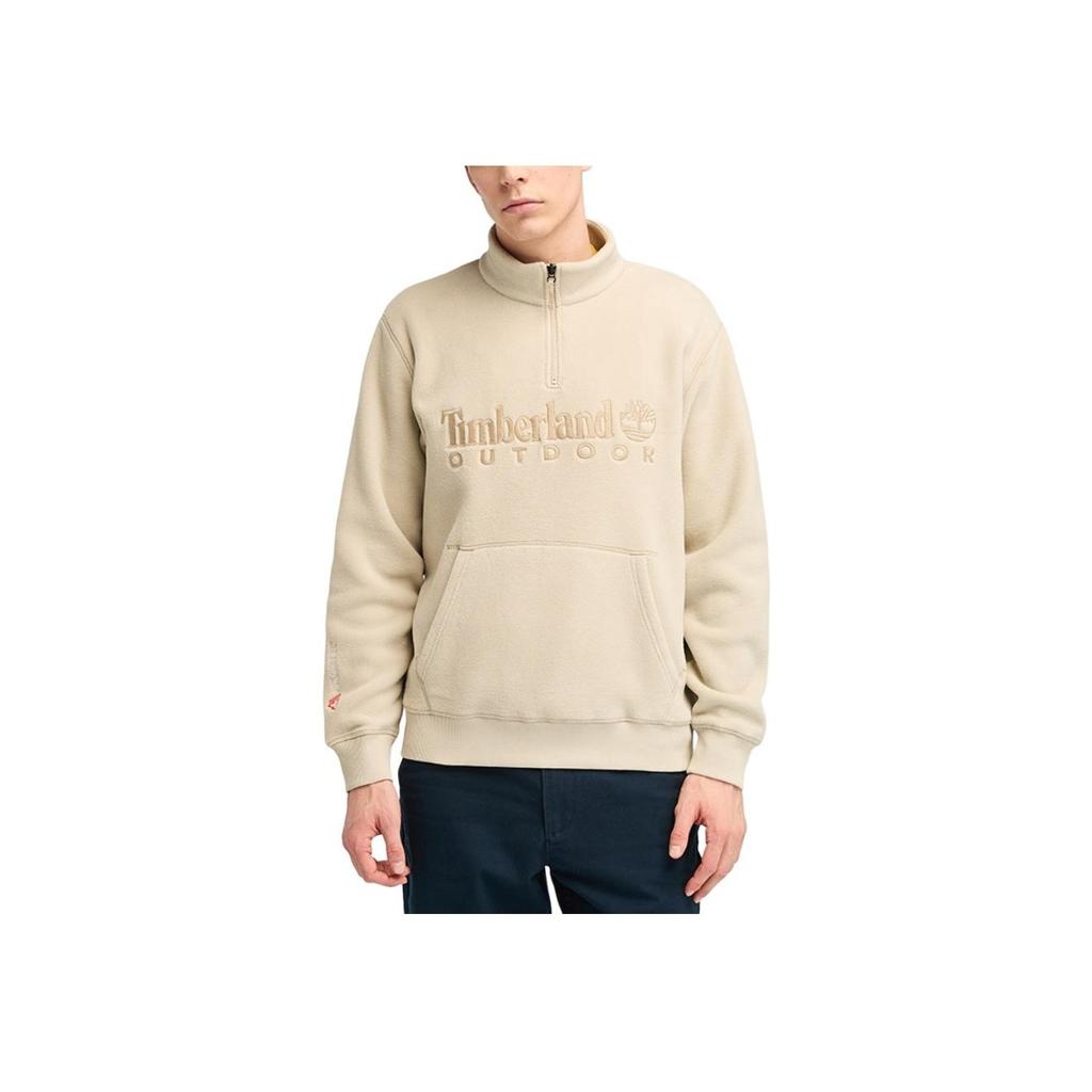 Timberland Stand Collar Outdoor Moisture Wicking Insulated Fleece Jacket Men Jacket Sand A5M8J-CY2