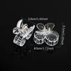 Acrylic Clear Claw Transparent Plastic Hair Clips Blank Hairpin Base For Diy