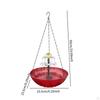Hanging Bird Bath with Solar Energy for Outdoor Spaces 9.25inchx9.25inchx19.69inch