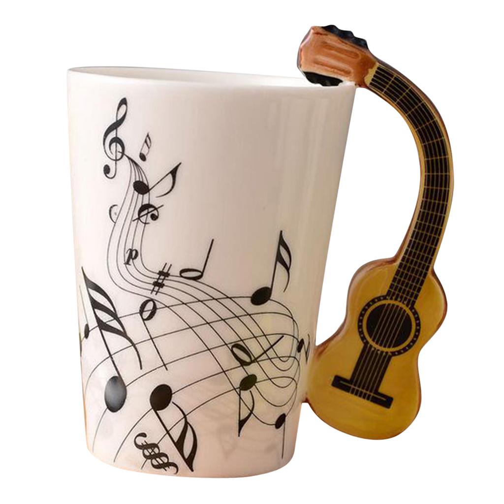 Керамическая чашка кружка для кофе кружка для инструментов креативный подарок черная гитара ARI