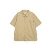 SS24 Outdoor Casual Breathable Comfortable Solid Color Pointed Collar Short Sleeve Shirt Men Shirts Khaki A42GU-DH4