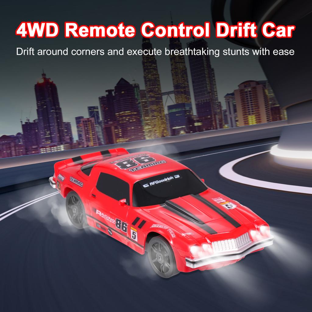Remote Control Car Remote Control Drift Car 2.4GHz 1/24 4WD Racing Car with LED Lights Racing and