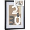 Cadres Photo Muraux - GIFT DECOR - Lot De 6 - Noir - Verre Et MDF - 32,5 X 42,5 Cm