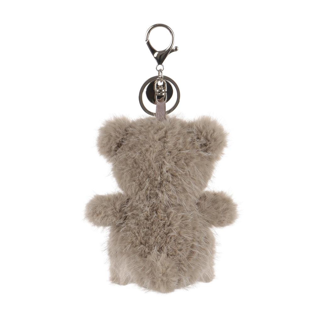 Apricot Lamb Cuddly Bear, Cute Soft Keychain Plush Toy, Perfect for Boys and Girls, Fits Kids' Backpacks and Purses, 11cm