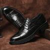 Classic Men's Genuine Leather Shoes Business Fashion Casual Shoes Office Banquet Dress Shoes Men's Outdoor Retro Hiking Shoes
