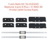 Funssor ELEGOO Neptune/3 Pro/4 Plus /4 MAX 3D Printer X/Y Axis Rail Upgrade Kit