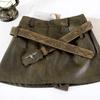Retro Western Cowboy Belt Cow Head Buckle Waistband Trendy Embossed Belt  For Man Women