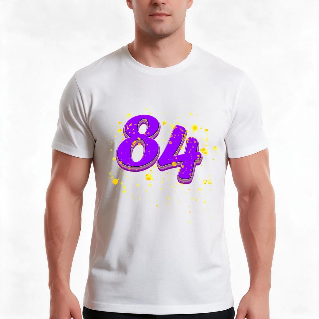 84 Lovely Randy Moss Tshirt Summer Casual Cotton Tee Oversized Streetwear Tops Vintage Graphic Print Loose Fit Short Sleeve