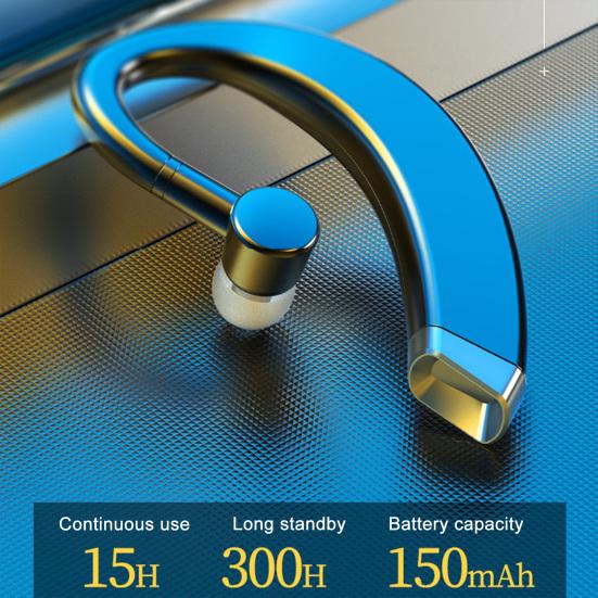 Portable Bluetooth-compatible 5.0 Wireless Ear-hook Business Sports Earphone Headset
