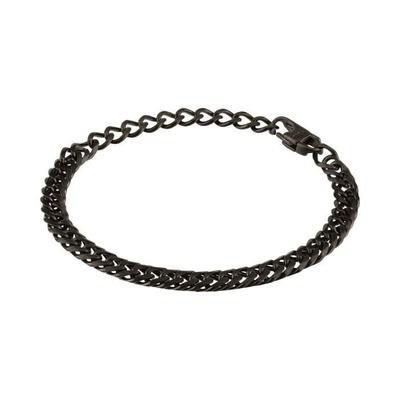 Браслет - Breil - Gritty - IP-сталь цвета оружейной стали - Сатинированный - Черный