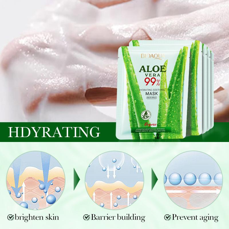 Aloe Vera Mask BIOAOUA Moisturizing & Soothing Nourishing Moisturizing & Hydrating
