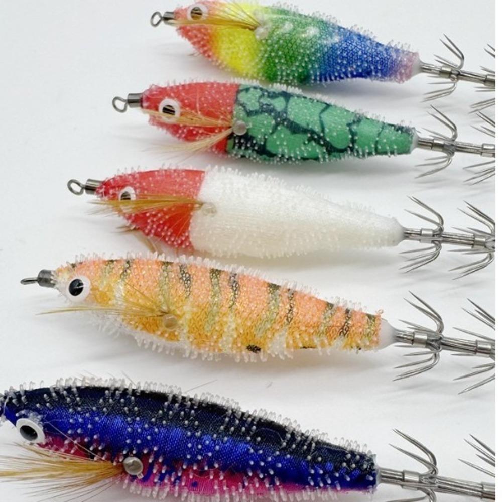 Lifelike Shrimp Bait Simulation Squid Hook 2025 Wood Shrimp Lures