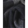 Daks Unisex Navy Check Wool Cashmere Blend Long Light Muffler Dbmu4fe80n2
