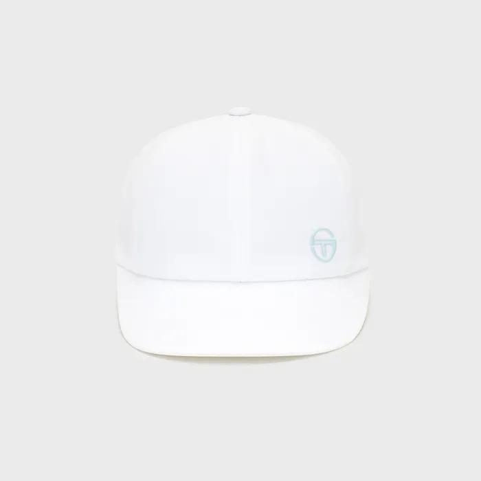Широкая кепка-бейсболка с лентой-шаром W Resort (WHITE)