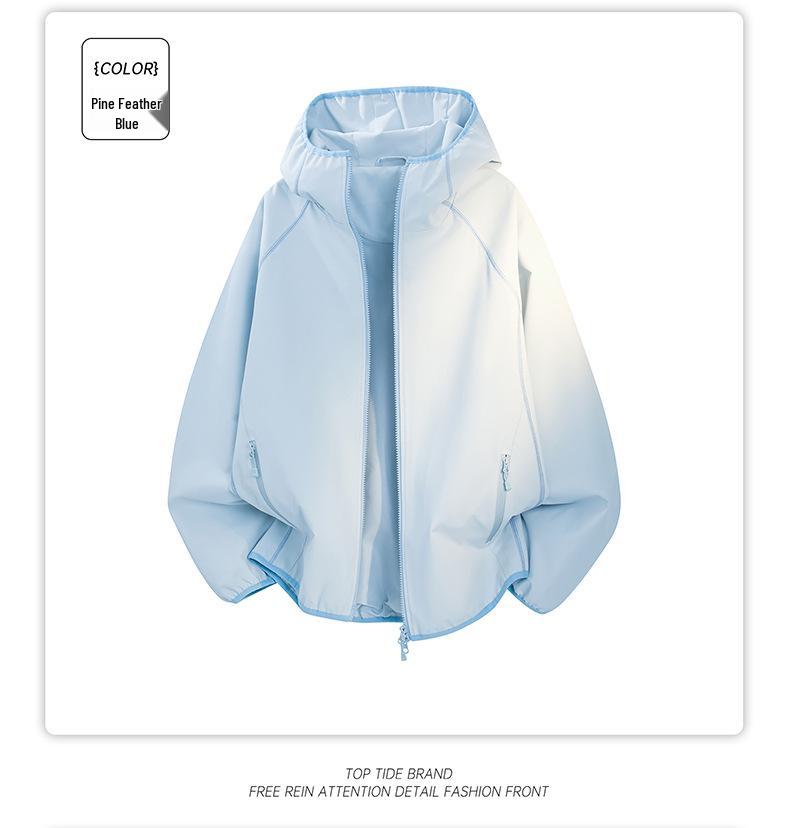 Trendy Cotton Edge Trim Hooded Jacket: Early Spring Sports Casual, Versatile, High Quality